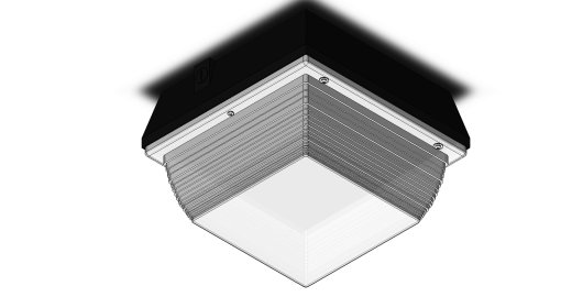 90瓦传统LED顶灯-取代400瓦金属卤化物灯- 120-277V AC - IP65缩略图